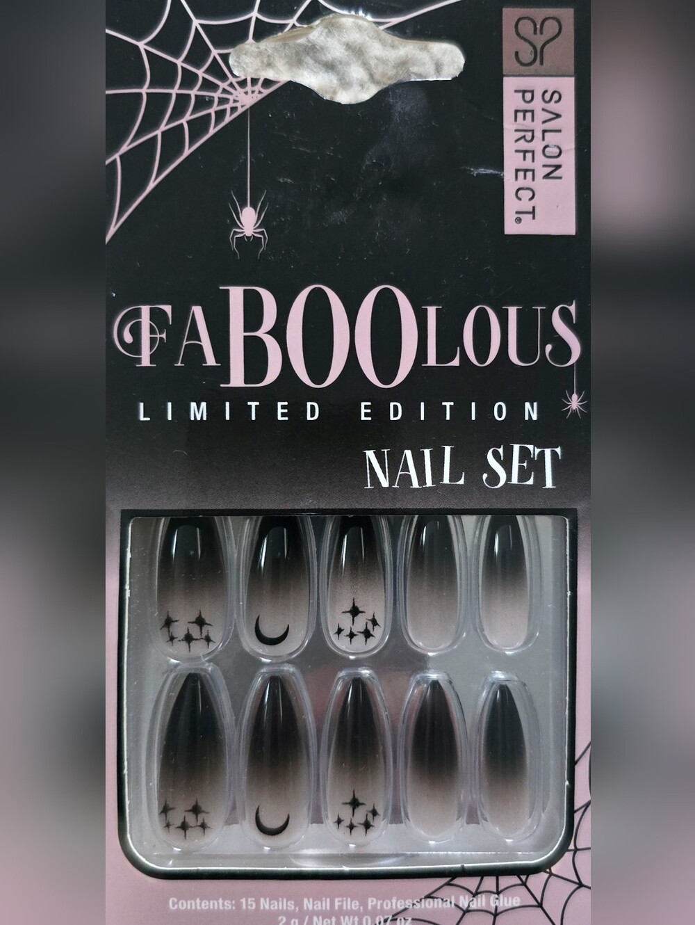 Limited Edition Halloween Black Nail Set